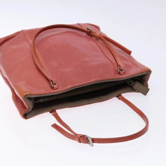 PRADA Hand Bag Leather Pink Silver Auth - Picture 6 of 16